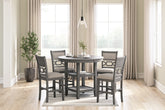 Tampa Furniture Outlet Lutz - Ashley Furniture - Wrenning Dining Room - DRM Counter Table Set (5/CN) / Gray - D425-223